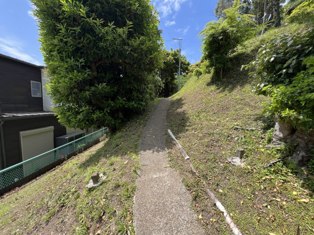 町と森の境界線で